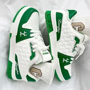 WhiteSneakersforMen2025NewSpringStudentOdor-resistantGreenShoesLow-topCoupleStyleCasualSportsSkateShoesAthleticRunnerTrainerTraining