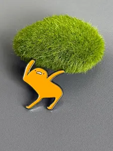 Abstract Enamel Brooch Pin, Oil-Drop Alloy Badge, Japanese Style Metal Emblem, Mini Collar Clip, Versatile Jewelry Accessory Gift