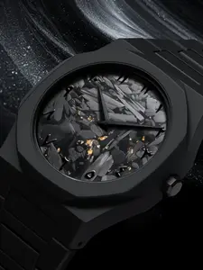 Men's Business Style Simple Plastic Analog Quartz Watch with Silicone Strap, Battery-Powered Three-Hand Dial for Daily Wear, Perfect for Father's Day or Valentine's Day