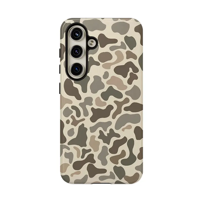 Camo Pattern Phone Case, Shockproof Rugged Cover Dual Layer Soft TPU Hard Bumper Shell for Samsung S26 S25 S24 S23 S22 S21 NOTE20 Ultra A71 A56 A36 Plus FE A06 A13 A14 A15 A16 A23 A25 A26 A34 A52 A53 A54 A55 A57 A37 A17 A07 A33 A05SEdge Sitka