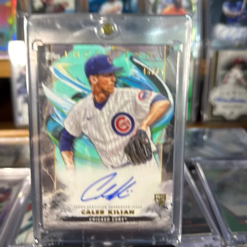 Topps 2023 Inception Caleb Kilian Chicago Cubs Autographed Baseball Card Limited Edition Collectible