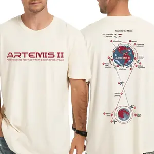 Artemis II Mission T-shirt, Moon Mission Map Shirt, Back to the Moon T-Shirt, Space Program Tee, 2026 Lunar Flight Comfort Colors® Shirt 03A