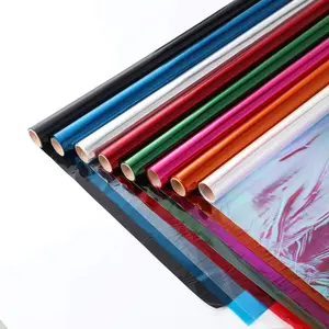 8 Colors 34 Inch Wide Cellophane Wrap Roll for Gift Baskets & DIY Craft Decoration, Colored Cello Wrap 34 Inch x 10ft
