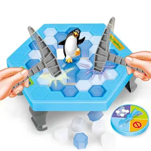 Trendy Penguin Ice Breaking Board Game! Save the penguin by knocking ice blocks. Fun parent-child interaction, improves focus & coordination. Exciting multiplayer battle, perfect family leisure toy!