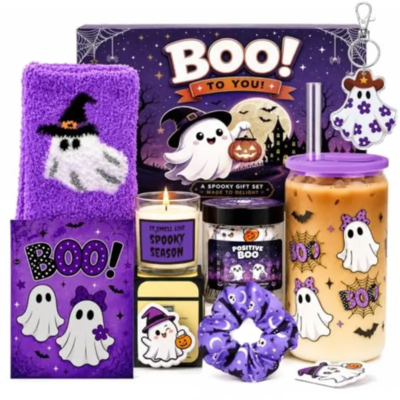 Boo Basket Stuffers for Women Teens Girls, Halloween Gifts Basket | Spooky Basket Stuffers Ideas