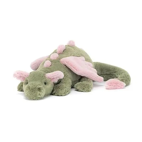 Matcha Green Dragon Stuffed Animal Plush Toy, Soft Cute Plush Dragon Toy, Mythical Plush Toy, Jellycat Green Dragon Soft Plush Toy