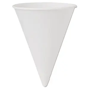 Solo Cup  Cone Water Cups Cold- Paper 4 oz. White
