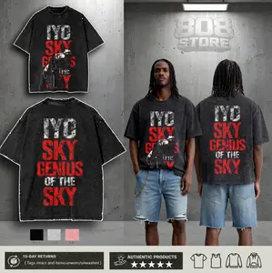 Iyo Sky WWE Washed T-Shirt, Vintage Graphic Design | Iconic Wrestling Print | Classic Fan Apparel Cotton Fabric