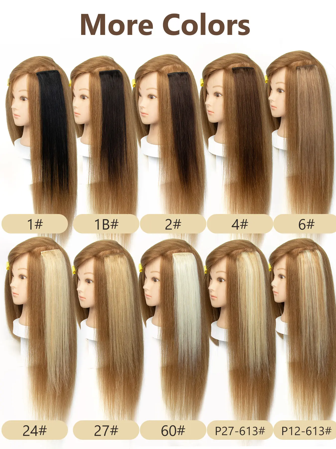 5pcs 18 inch Clip in Hair Extensions 100% Real Human Hair Straight Wavy 5pcs Mini Hair Extensions 12-18 Inches, 100% Real Human Hair  main image 3