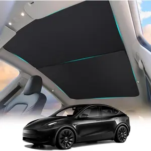 Roof shades for Tesla 2020-2024 Insulated roof shades Foldable roof shade accessories for roof shades Accessories for roof shades UV blocking
