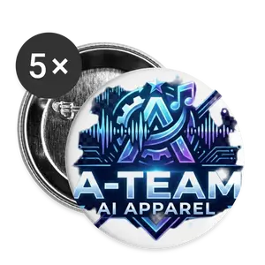 A-Team Buttons large 2.2'' (5-pack)