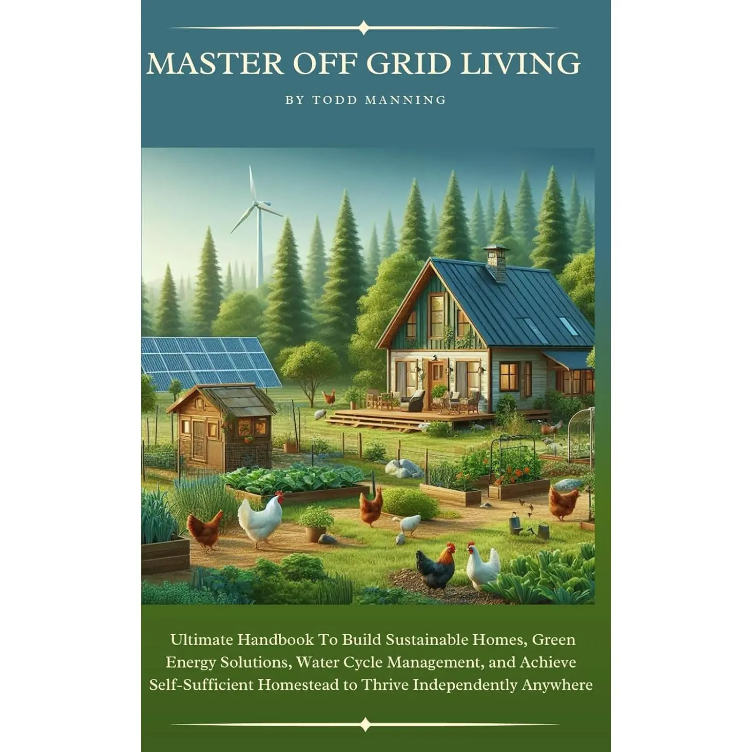 Master Off Grid Living: Ultimate Handbook To Build Sustainable Homes, Green Energy Solutions, Water Cycle Management, and Achieve Self-