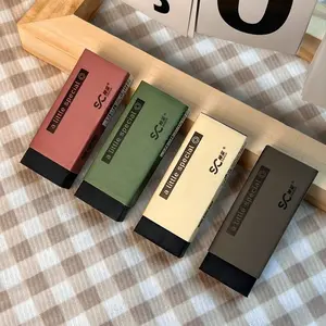 4pcs Morandi Vintage Eraser Set, Large Capacity, Smudge-Free, Fine Texture, Ideal for Students, Exams, Art, Multiple Colors Available