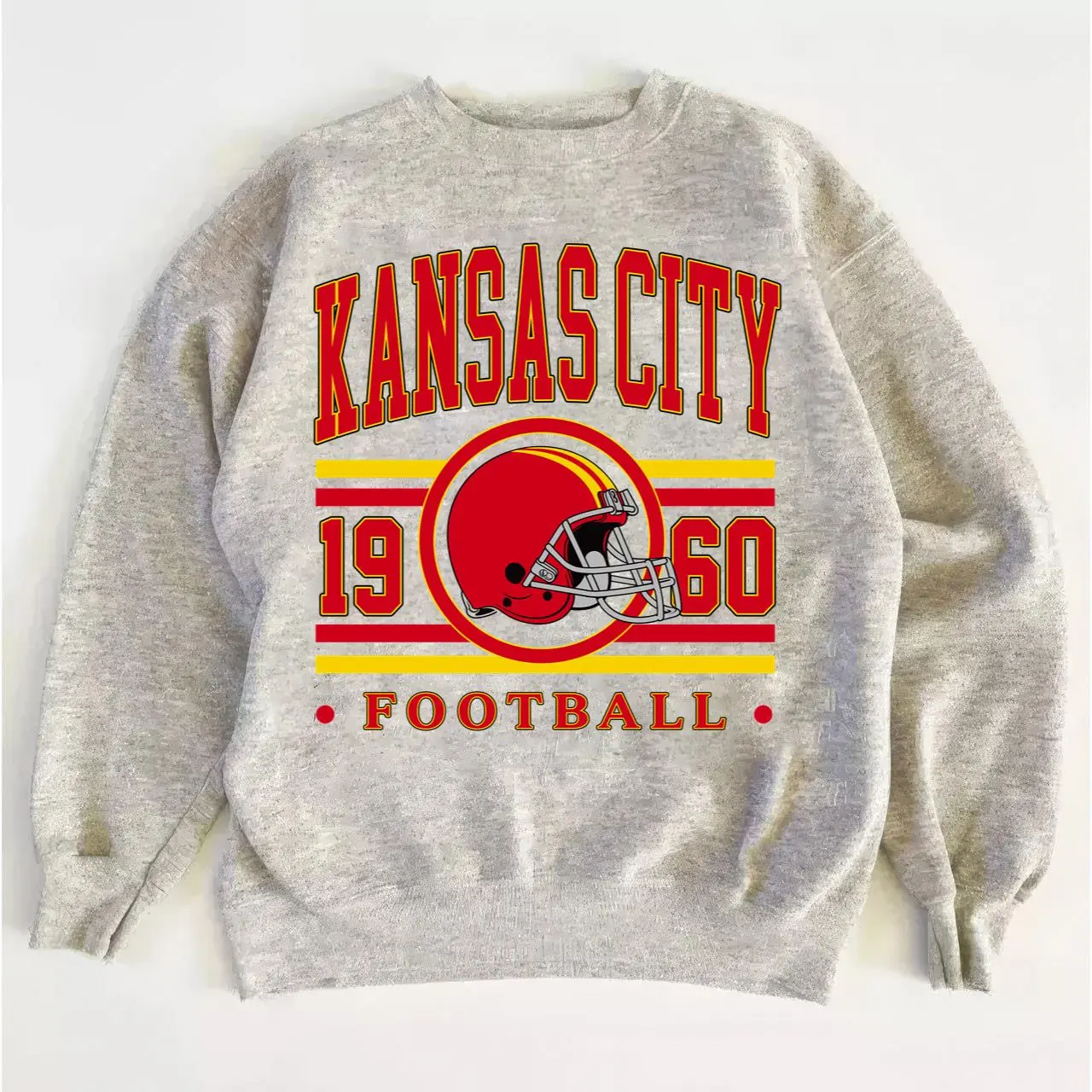 Kansas City Vintage Football Sweatshirt, Classic Game Day Crewneck
