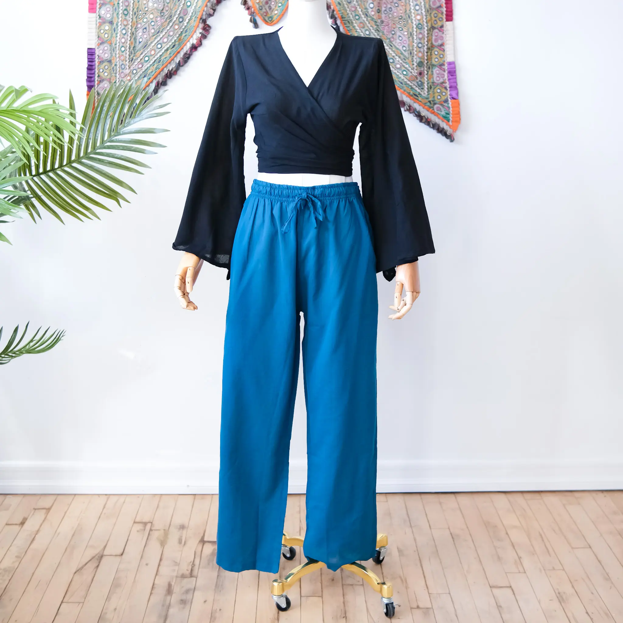 Unisex Organic Cotton Pants, Harem Solid Color Pants, Unisex Cotton Trousers, Hippie Aladdin Pants, Bohemian Style, Lounge Wear, Plus Size, Cotton Yoga Pants