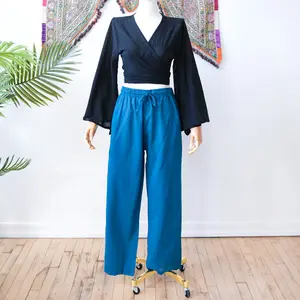 Unisex Organic Cotton Pants, Harem Solid Color Pants, Unisex Cotton Trousers, Hippie Aladdin Pants, Bohemian Style, Lounge Wear, Plus Size, Cotton Yoga Pants