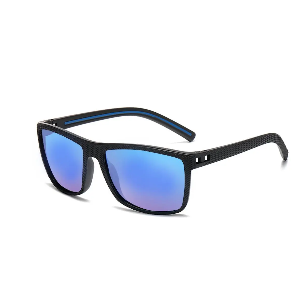 Unisex Polarized Square Sunglasses for Motorcycle Riding & Travel, Lightweight UV-Protective Frame Automotive/Motorcycle Protective Gear Accessories