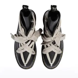 Retro shoes Outdoor Dark punk thick soled genuine leather  boots, pentagram personality thick series, top layer cowhide trend short boots, men