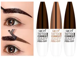 Long Lasting Peel Off Eyebrow Gel, Waterproof Sweatproof Tattoo Brow Tint, Natural Looking Smudge-Proof Semi Permanent Eyebrow Makeup