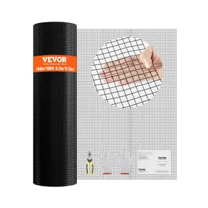 VEVOR Hardware Cloth, 48'' x 100' Galvanized Wire Mesh Roll, 19 Gauge Chicken Wire Fence Roll, Vinyl Coating Metal Wire Mesh for Chicken Coop Barrier, Rabbit Snake Fences, Poultry Enclosures