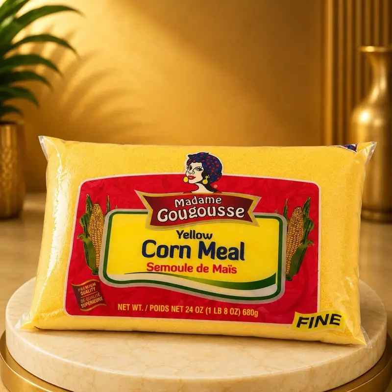 Madame Gougousse Yellow Corn Meal 24 oz Fine Semoule de Maïs 680g Premium Quality
