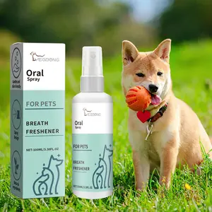 Pet Mint-Flavored Fresh Breath Spray - Cleans Dog's Oral Odor and Freshens Breath