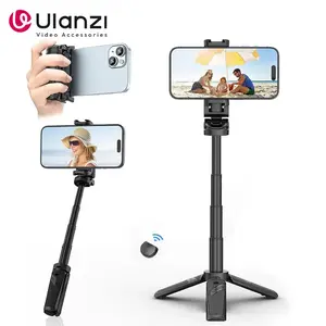 Ulanzi JJ02 Extendable Grip Phone Tripod w Remote Selfie Handle Tripod Stand For Phone Video Vlog Shooting Desktop Phone Holder