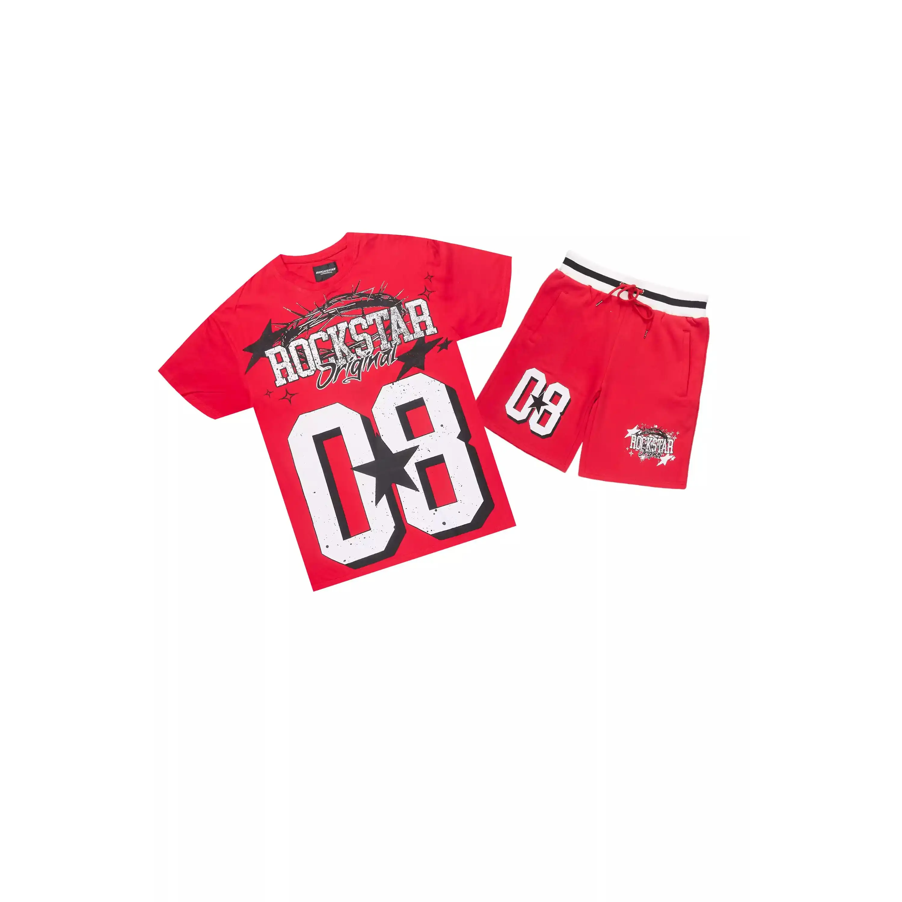 Allstar Red/White T-Shirt Short Set