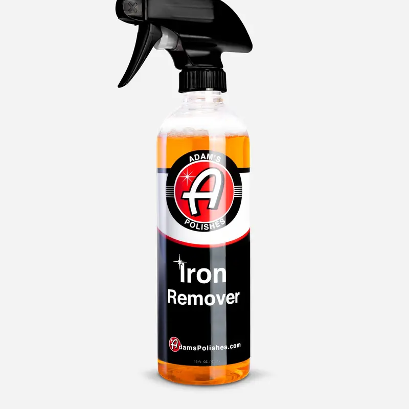 Adam's Iron Remover Car Care Liquid, Acid-Free Bottle with Red-Shift Color Cue - Activates Fast, Road Dust & Iron Fallout Remover for Paint, Wheels (Automotive & Motorcycle Washing Supplies)