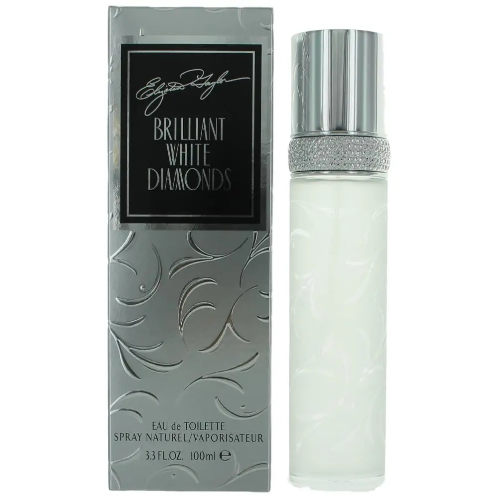 Elizabeth Taylor Brilliant White Diamonds Designer Women's Fragrance, Eau de Toilette Scented Spray, 3.3 oz (100 mL) Spray Women's Fragrance