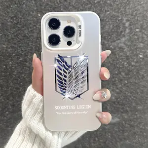 Survey Corps Pattern Shockproof Phone Case for iPhone 7 8 X XR 11 12 13 14 15 16 17 Pro Max Plus Air 16E 17e Protecitved Cover Affordable AttackOn Titan