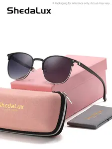 1 Piece Shedalux Square Full Frame Sunglasses Quiet Luxury Exuding Confidence UV400 Minimalist Sunglasses