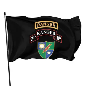 2nd Battalion 75th Ranger Regiment Flag 3' X 5' Indoor Outdoor Banner Home Garden Decoration
