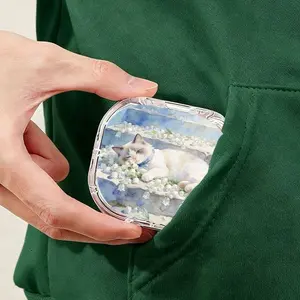 Vintage Pastoral Tea Bag Storage Box, Pocket Portable Style, Wear-Resistant & Durable, Special Tea Container for Business Trips & Travel
