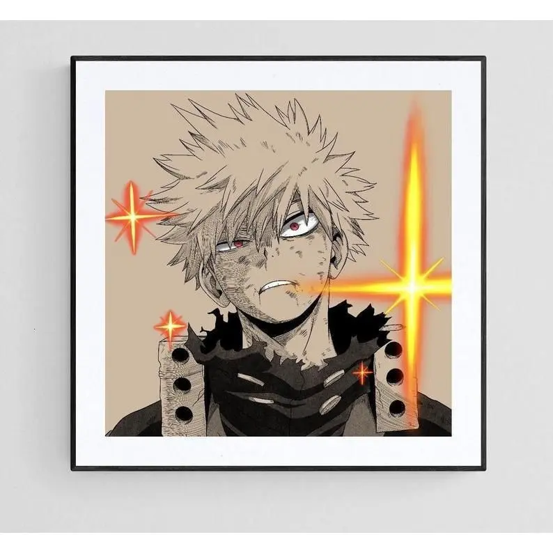 Katsuki Bakugo My Hero Academia Original Manga Poster