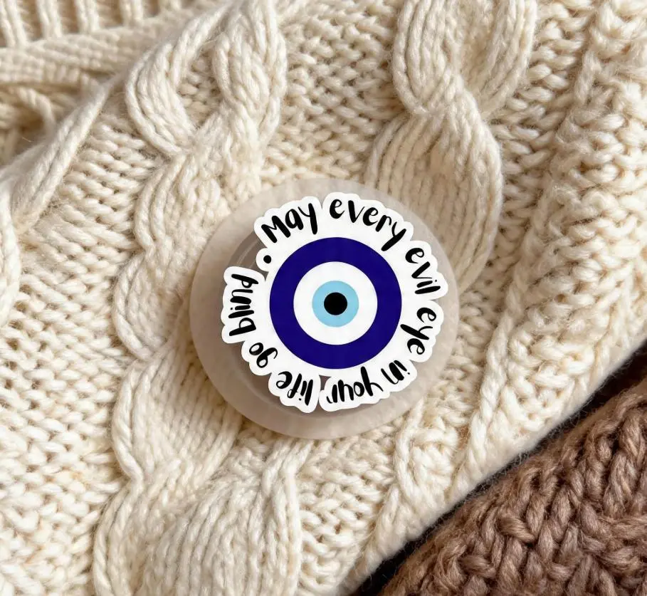 Lucky Evil Eye Phone Grip | Blue Nazar Phone Holder | Protective Aesthetic Phone Stand