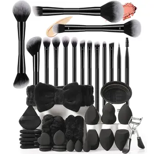 Makeup Brush Set with Storage Bag, 41pcs/set Makeup Brushes for Applying Blush Concealer Eyeshadow Lip Gloss, Professional Makeup Tools for Women