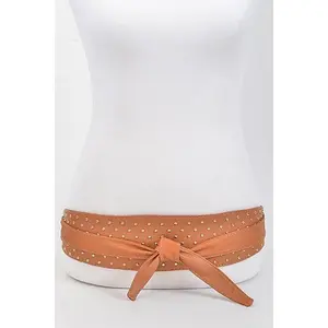 Studded Wide Wrap Around Belt
