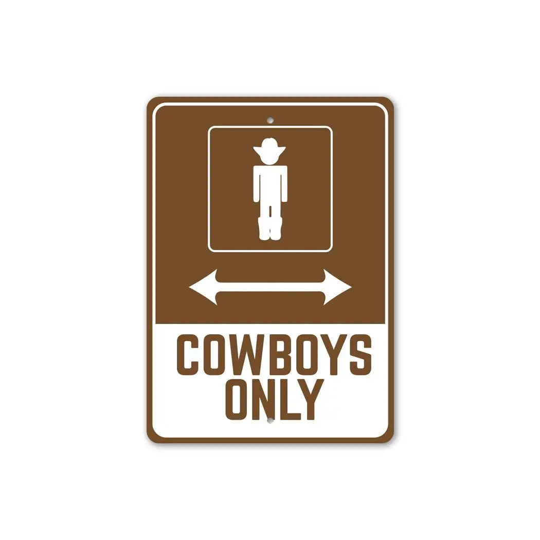 CowBoy Parking Sign