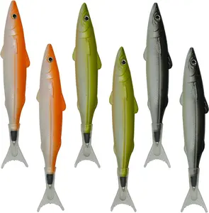 6 Creative Fish Ballpoint Pens, Black Ink for School, Office, Home.