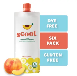 Peach Frozen Lemonade 6-Pack - Kids Treat, Dye-Free & Allergen-Free
