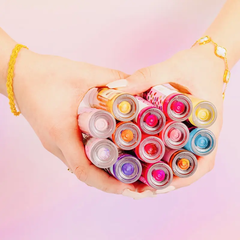 Aminnah Scented Cosmetic Lip Gloss Collection - Fruity (Pumpkin, Peach, Spice), Sweet, Hydrating Glosses | Available in 1pc, 4pc, 6pc, 8pc & 12pc Gift Sets