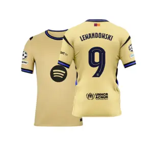 2526  Away No.9 Lewandowski Retro Short Sleeve Soccer Football Jersey