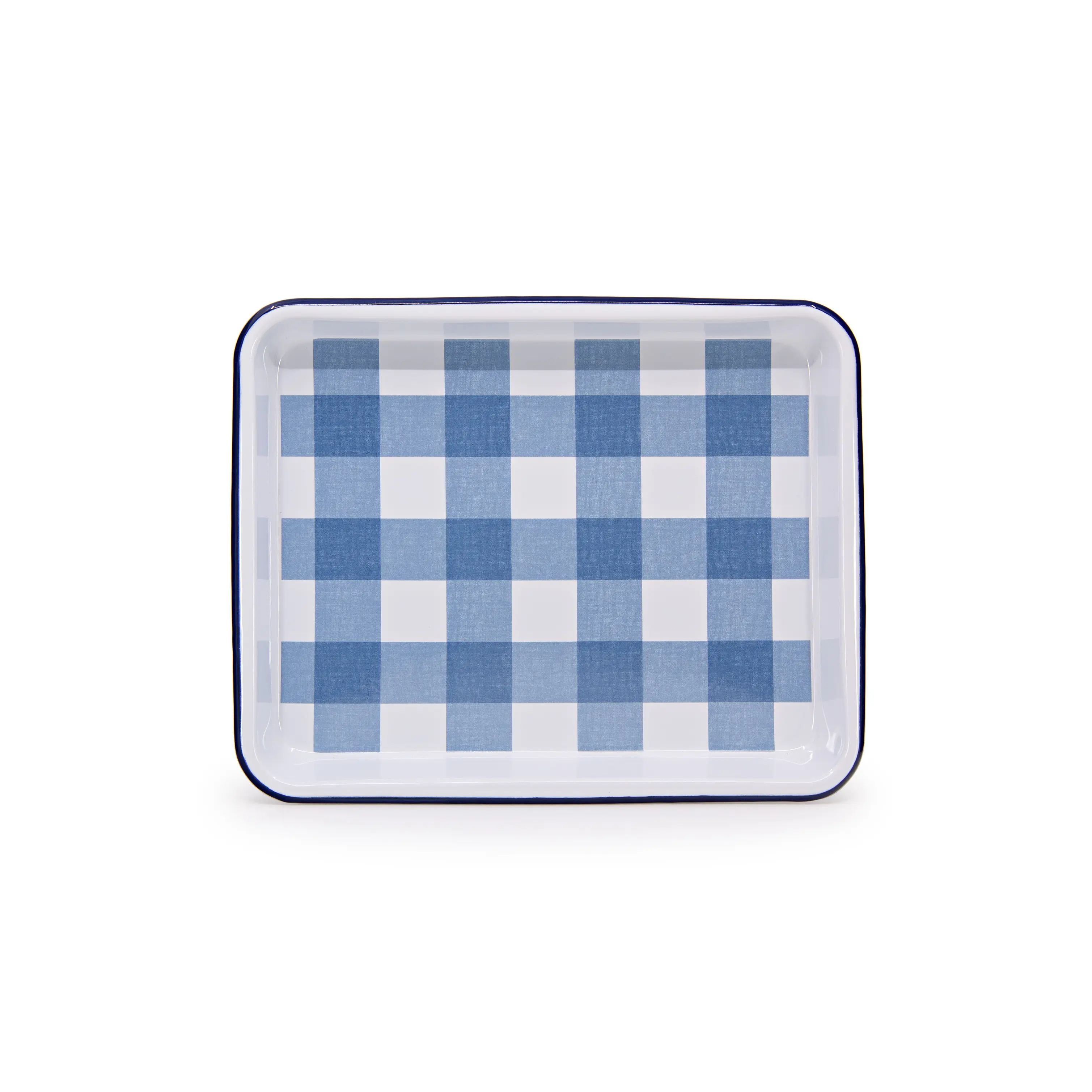 Max Humphrey x CCH Gingham Small Rectangle Tray - Blue