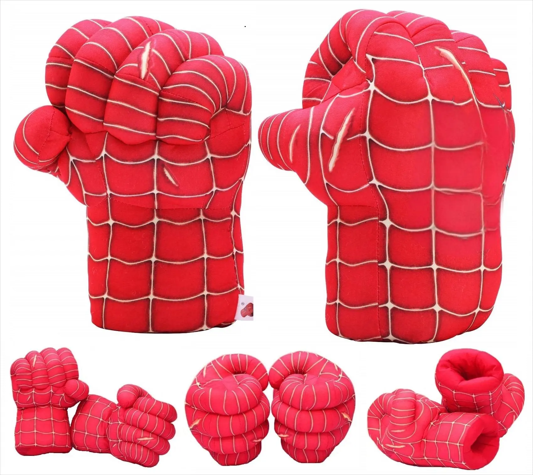 Fighting Gauntlet Smash Hands Fists Big Soft Plush Kid Boxing Training Gloves Pair Halloween Costume Comfy Gifts