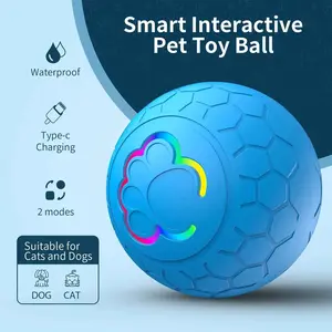Electric Smart Dog Ball Toy Remote Control Interactive Training Bouncing Ball