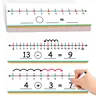 Aizweb 28 Pack Number Line Dry Erase Board Card,12" x 3.9" Small Whiteboard Math Manipulatives Addition Subtraction Game for Student Classroom Must Have Homeschool Teacher Supplies Learning Activities Math Resources Math Games