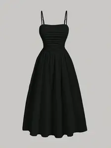 Women's Elegant Strapless Dress, Plain Pattern, Fitted Style, Formal, Perfect for Special Occasions, Timeless Elegance, Comfortable Fit, Womenswear