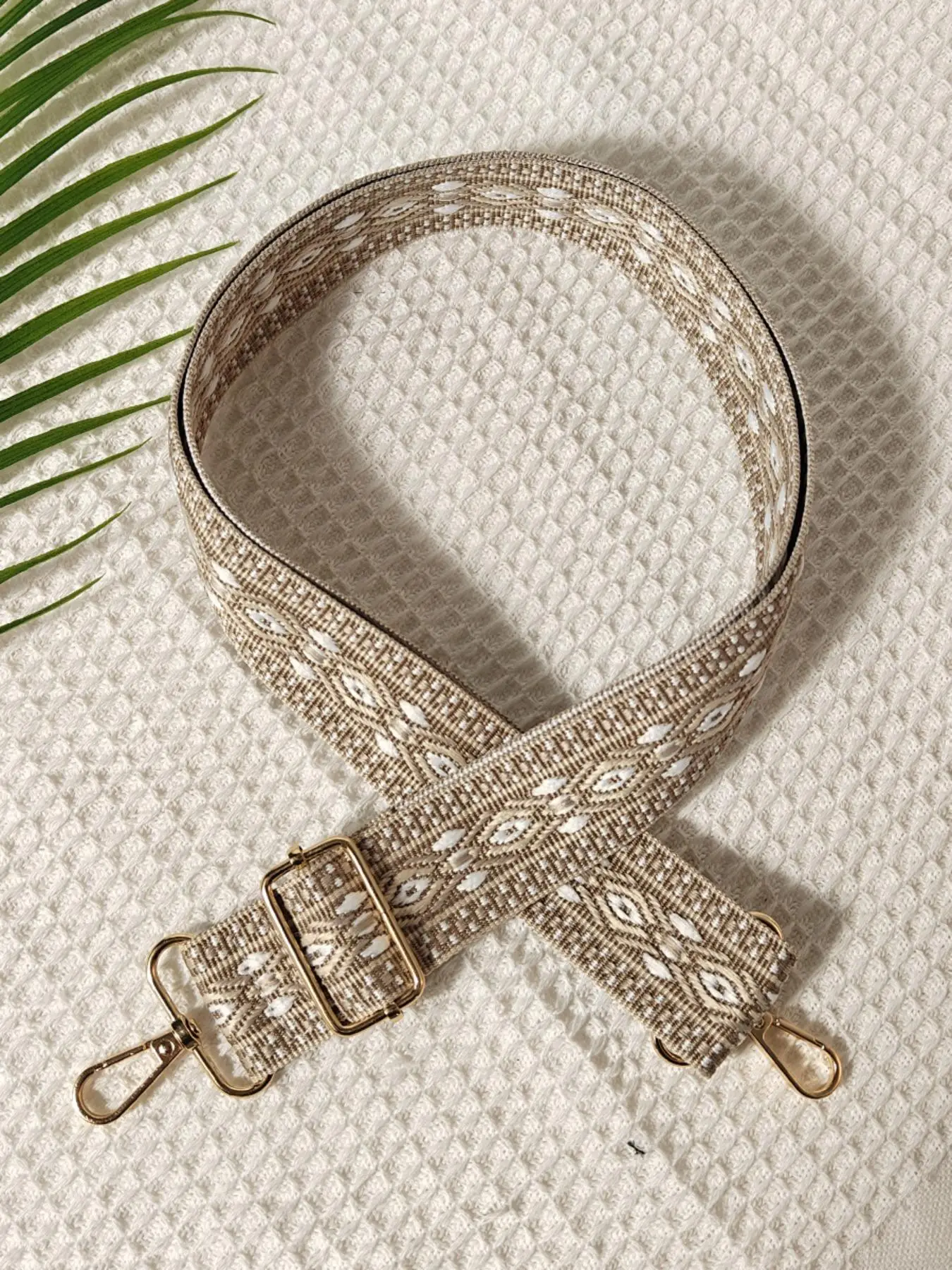 Vintage Argyle Pattern Nylon Bag Strap, 2025 New Style Casual Versatile Shoulder Bag Strap, Fashionable Removable and Freely Adjustable Bag Strap for