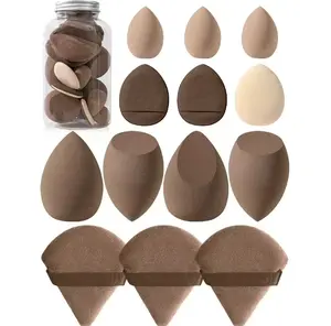 Makeup Sponge & Powder Puff, 13pcs/ set Versatile Soft Makeup Sponges & Powder Puffs for Liquid Foundation, Loose Powder, Facial Makeup Tool Accessories